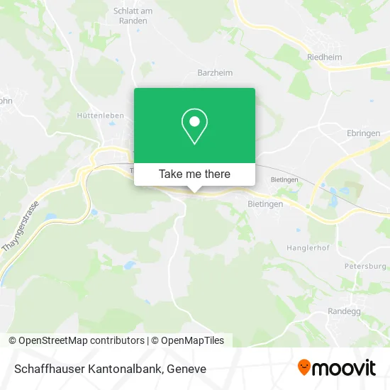 Schaffhauser Kantonalbank map