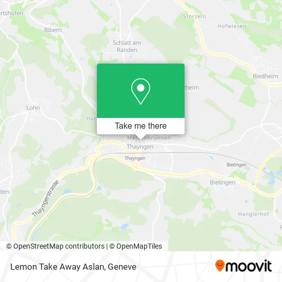 Lemon Take Away Aslan map