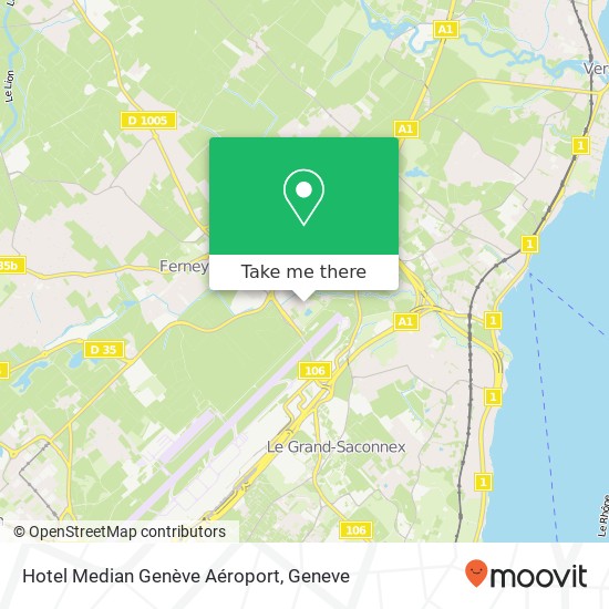 Hotel Median Genève Aéroport map