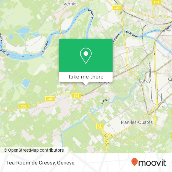 Tea-Room de Cressy map