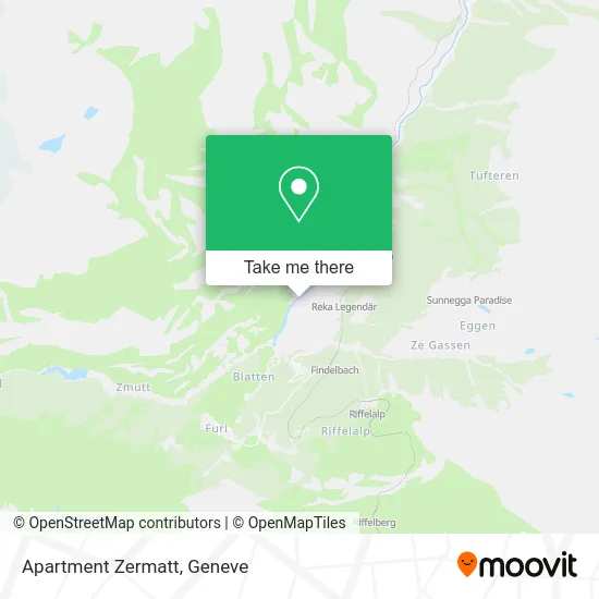 Apartment Zermatt map