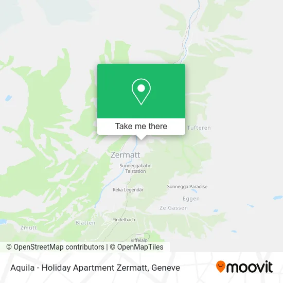 Aquila - Holiday Apartment Zermatt map