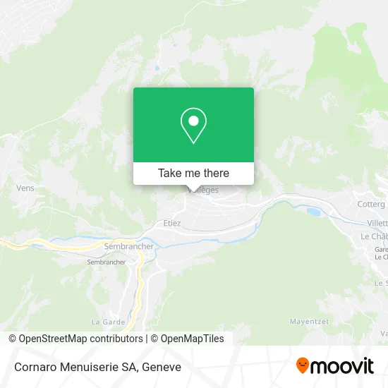 Cornaro Menuiserie SA plan