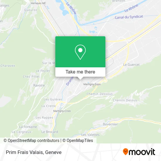 Prim Frais Valais map