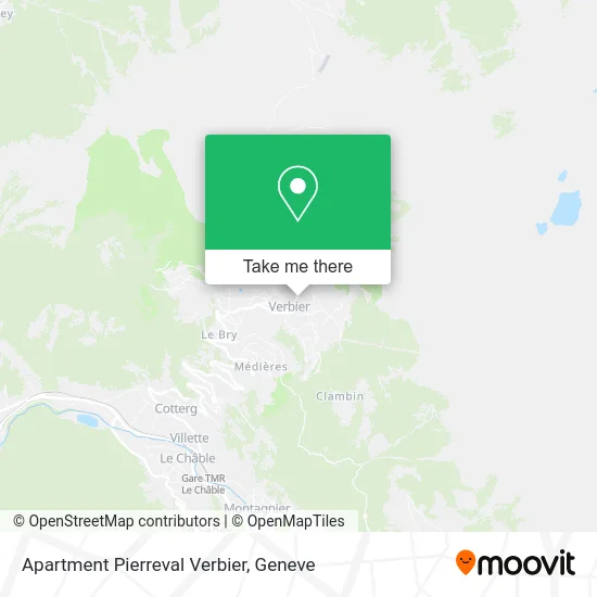 Apartment Pierreval Verbier map