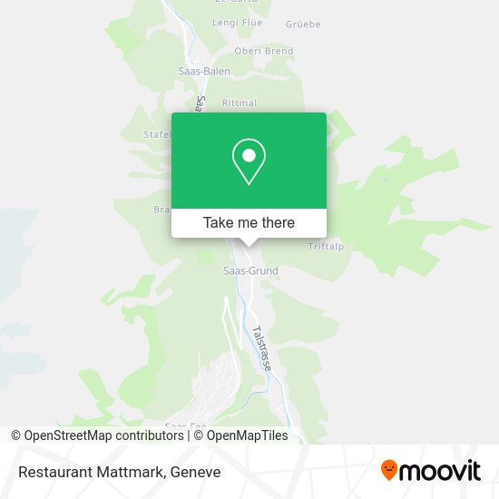 Restaurant Mattmark map