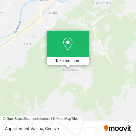 Appartement Valena map