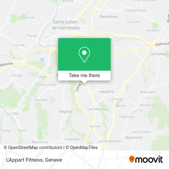 L'Appart Fitness map