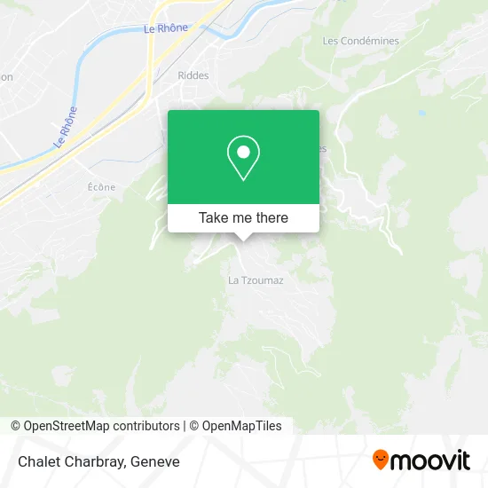 Chalet Charbray map