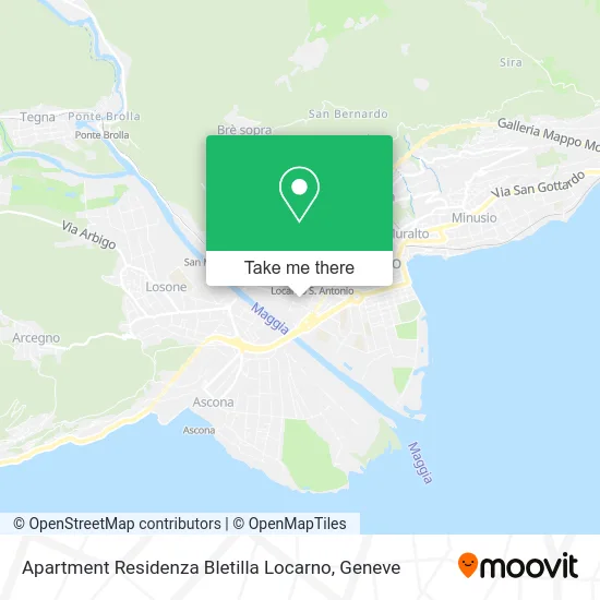 Apartment Residenza Bletilla Locarno map