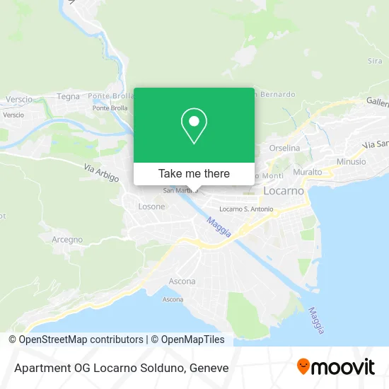 Apartment OG Locarno Solduno map