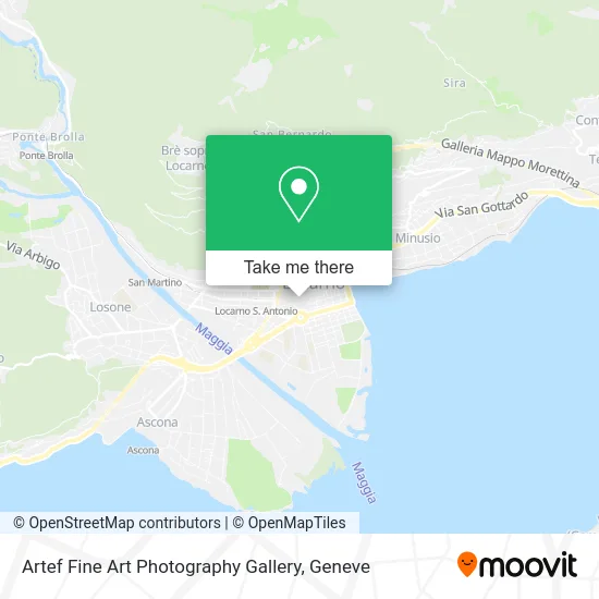 Artef Fine Art Photography Gallery map