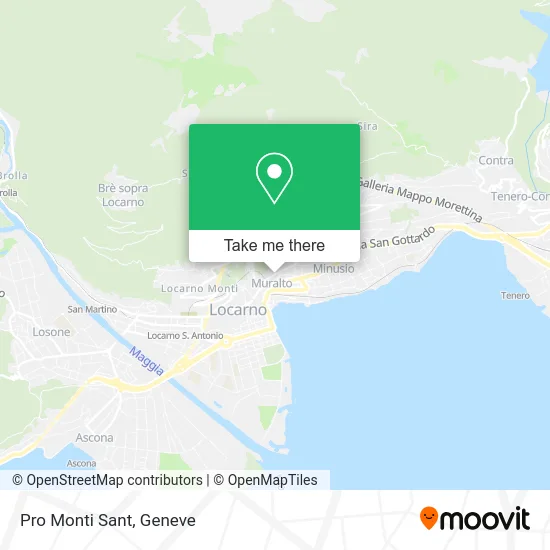 Pro Monti Sant map