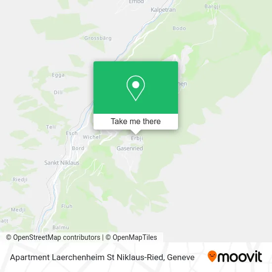 Apartment Laerchenheim St Niklaus-Ried map