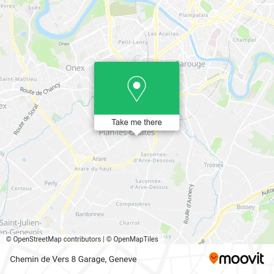 Chemin de Vers 8 Garage map