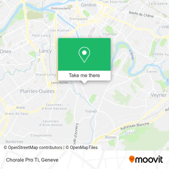Chorale Pro Ti map