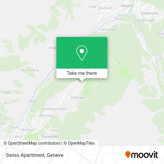 Swiss Apartment map