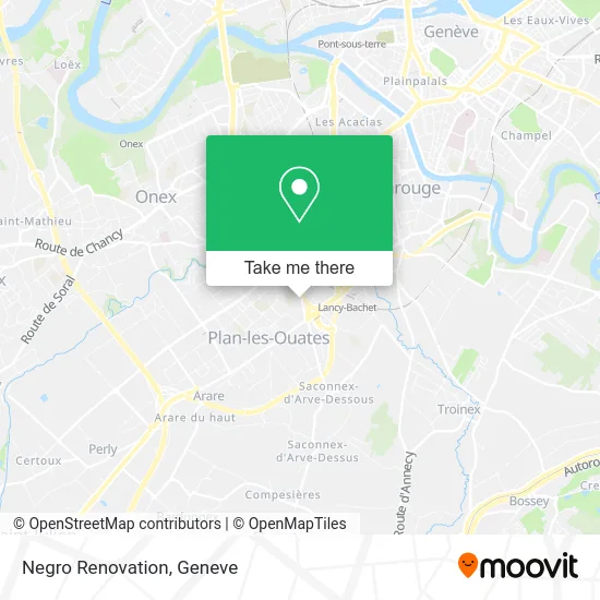 Negro Renovation map