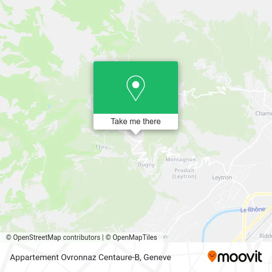 Appartement Ovronnaz Centaure-B map