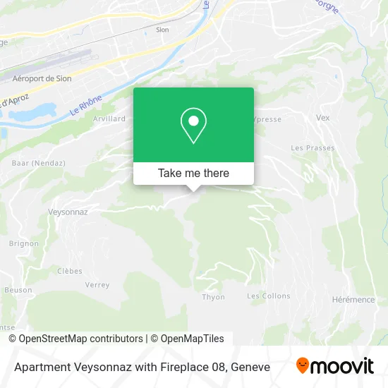 Apartment Veysonnaz with Fireplace 08 map
