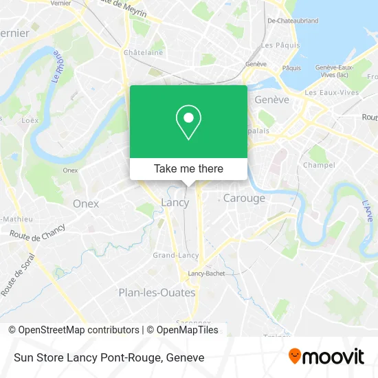 Sun Store Lancy Pont-Rouge map