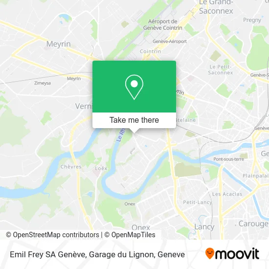 Emil Frey SA Genève, Garage du Lignon map