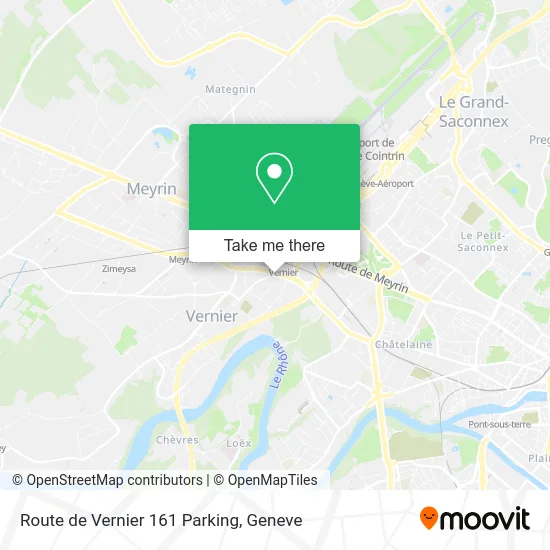 Route de Vernier 161 Parking map