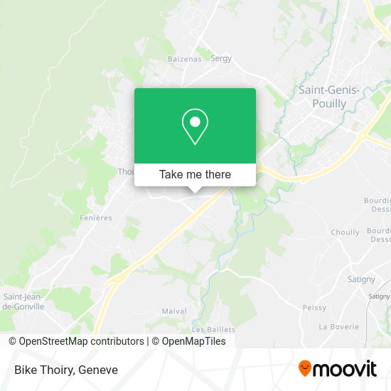 Bike Thoiry map