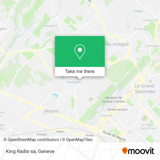 King Radio sa map