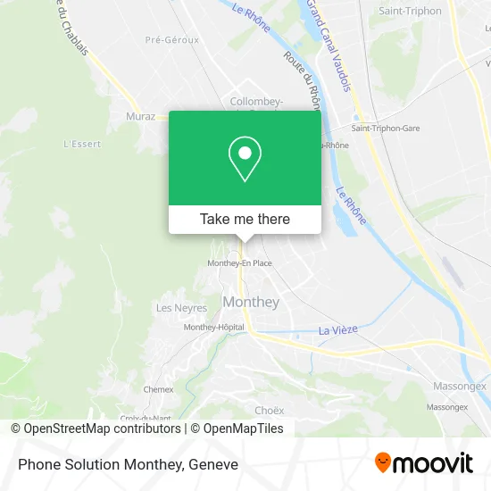 Phone Solution Monthey map