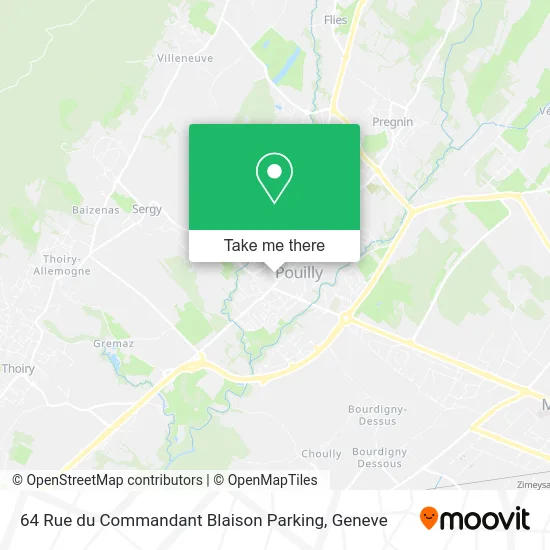 64 Rue du Commandant Blaison Parking map