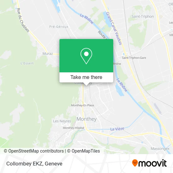 Collombey EKZ map