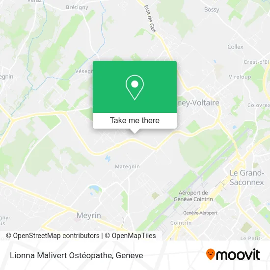 Lionna Malivert Ostéopathe map