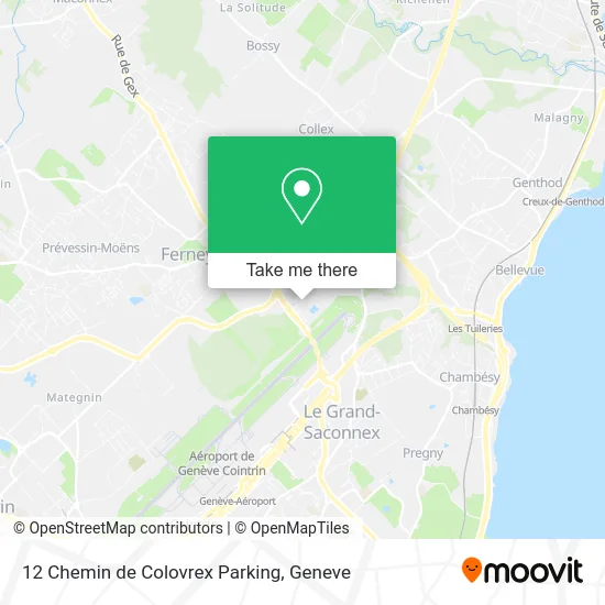 12 Chemin de Colovrex Parking map