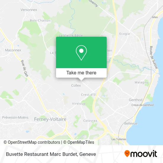 Buvette Restaurant Marc Burdet map