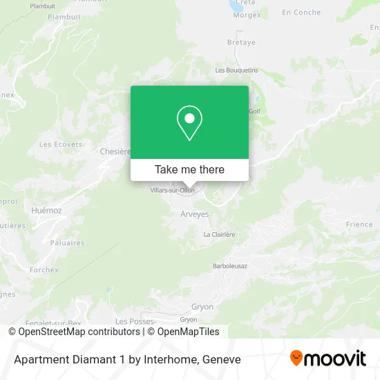 Apartment Diamant 1 by Interhome map
