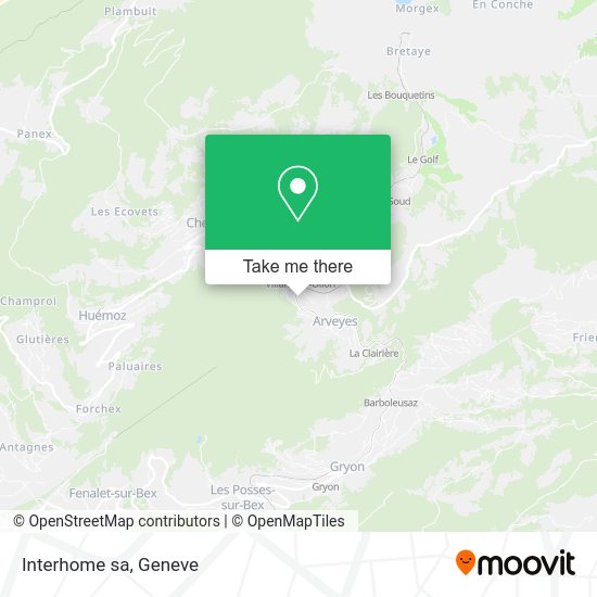 Interhome sa map