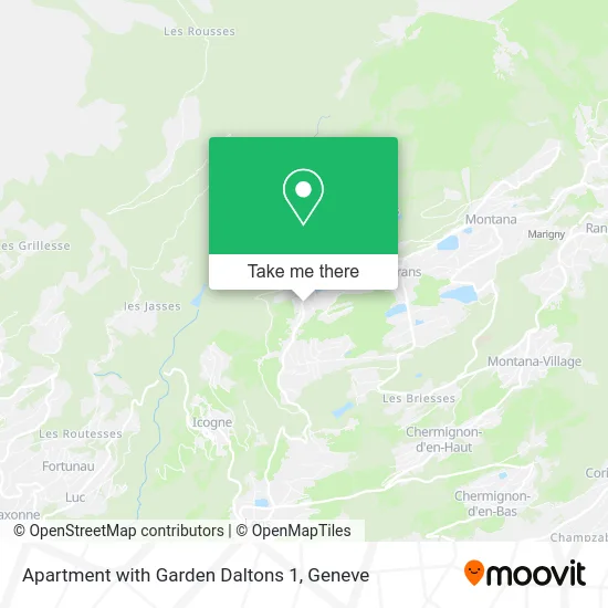 Apartment with Garden Daltons 1 map