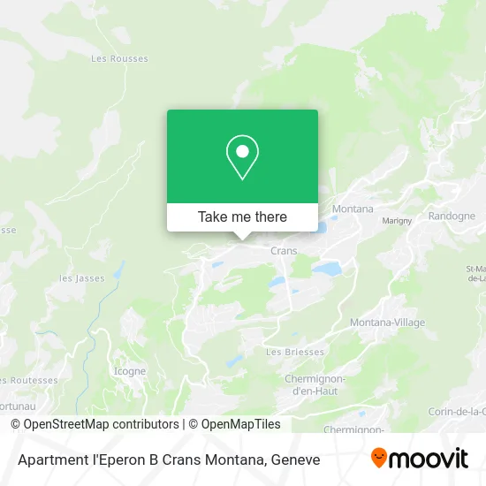 Apartment l'Eperon B Crans Montana map