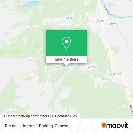 Rte de la Jorette 1 Parking map