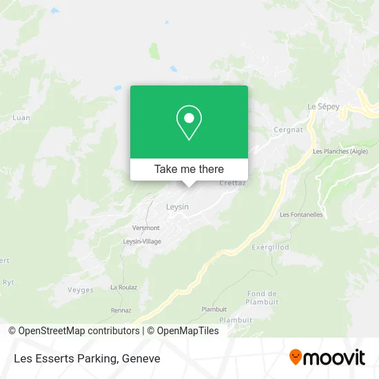 Les Esserts Parking map