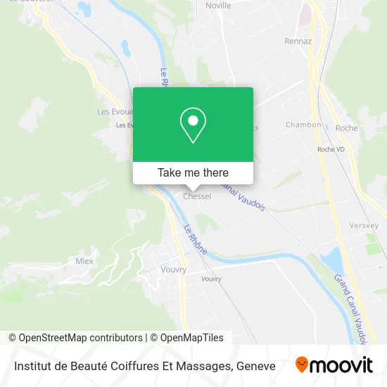 Institut de Beauté Coiffures Et Massages map