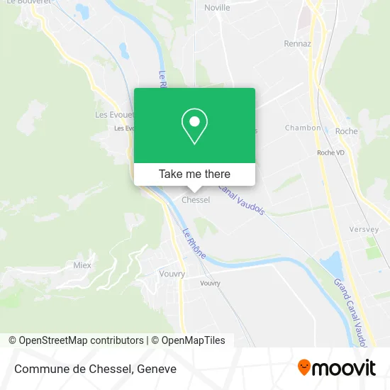 Commune de Chessel map
