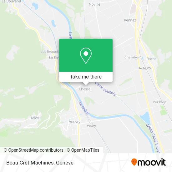 Beau Crêt Machines map