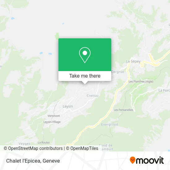Chalet l'Epicea map