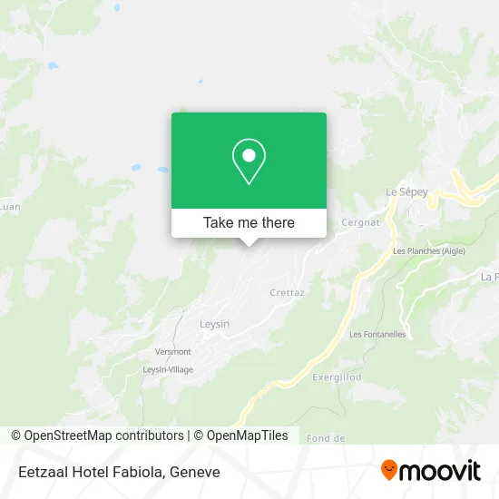 Eetzaal Hotel Fabiola map