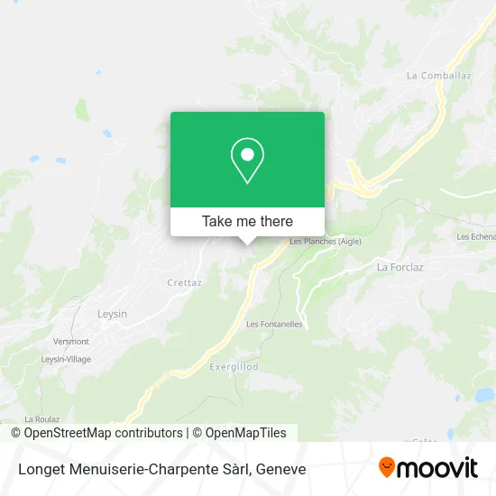 Longet Menuiserie-Charpente Sàrl map