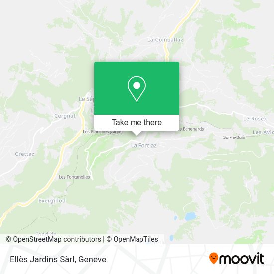 Ellès Jardins Sàrl map