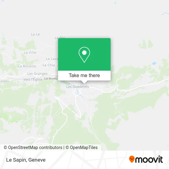 Le Sapin map
