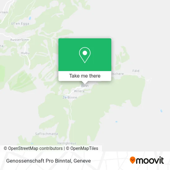 Genossenschaft Pro Binntal map